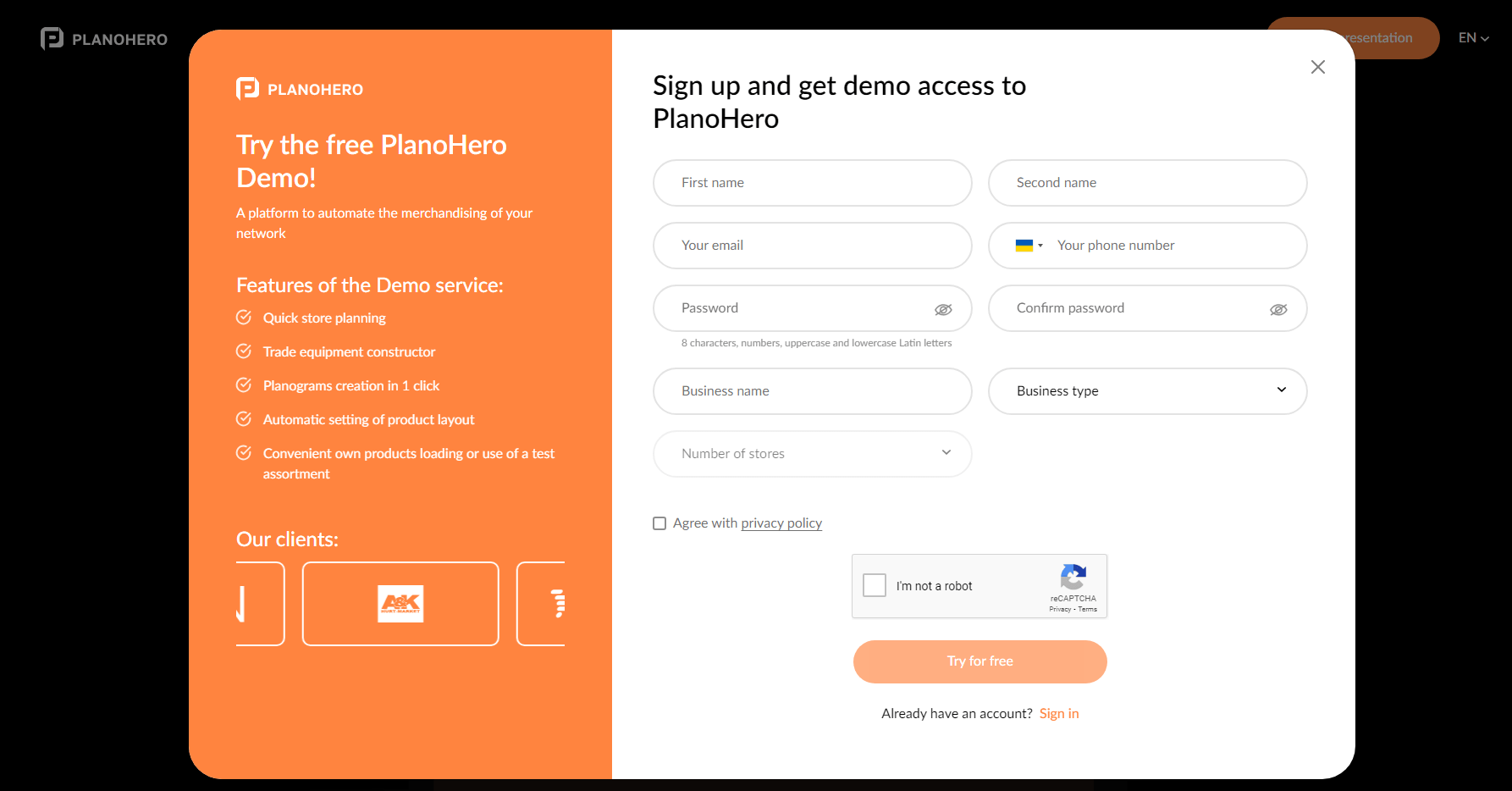 Новое демо PlanoHero
