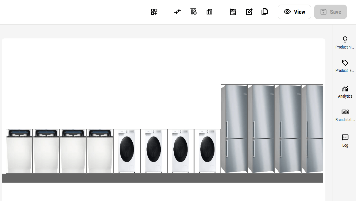 Fridge planogram