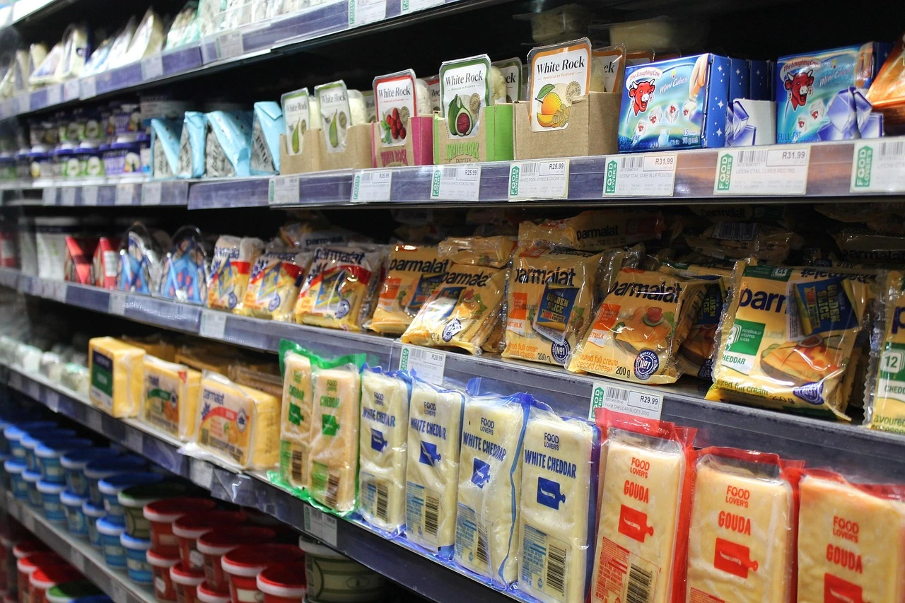 Diary product display